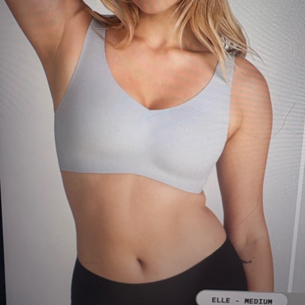 NEW Honeylove Light Gray SoftForm Bra, 1X